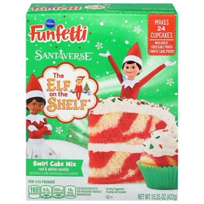 Pillsbury Funfetti The Elf On The Shelf Swirl Cake Mix 15.25 Oz Box - 15.25 OZ - Image 2