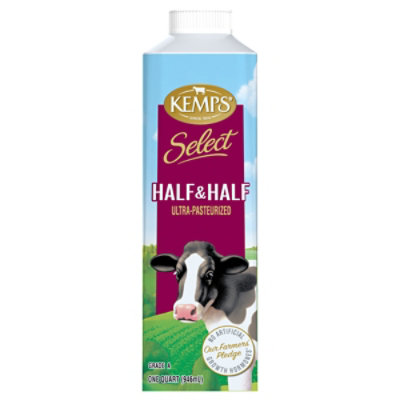 Kemps Select Uht Half & Half Tetra Top Paper Quart 32 Fz - 32 FZ - Image 1