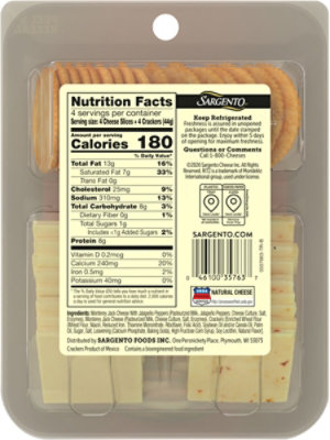 Sargento Shareables Pepper Jack/monterey Jack Sliced Cheese With Ritz Crackers, 6 Oz - 6 OZ - Image 5
