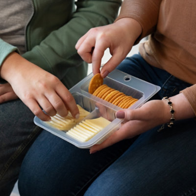 Sargento Shareables Pepper Jack/monterey Jack Sliced Cheese With Ritz Crackers, 6 Oz - 6 OZ - Image 2