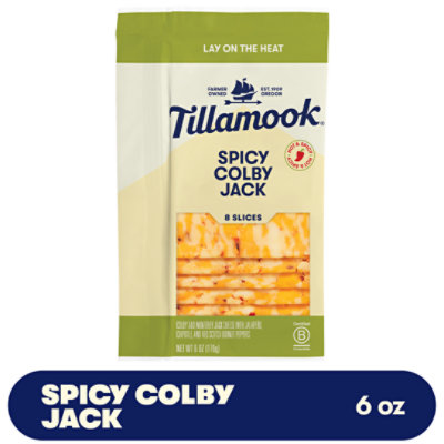 Tillamook Spicy Colby Jack Cheese Slices - 6 Oz - Image 1