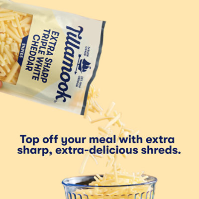 Tillamook Extra Sharp White Blend Cheese Shreds - 6 Oz - Image 7