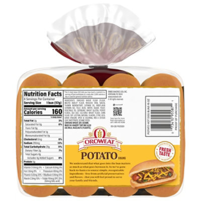 Oroweat Potato Hot Dog Buns - 15 OZ - Image 5