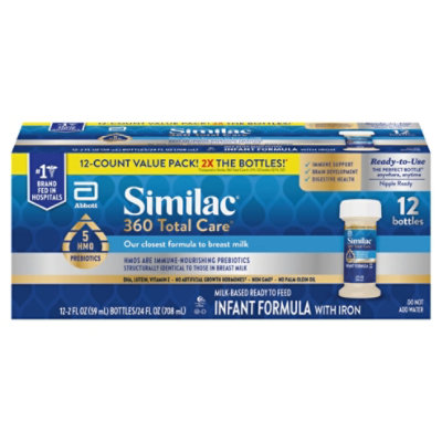 Similac 360 Total Care 2 Ounce Bottle 2-12 Packs - 1.5 PT - Image 1