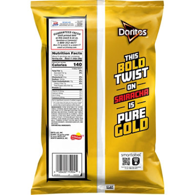 Doritos Tortilla Chips Golden Sriracha - 9.25 Oz - Image 4