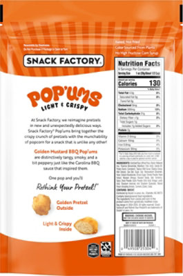 Snack Factory Pop'ums Golden Mustard BBQ Pretzel Snacks - 9 Oz - Image 4