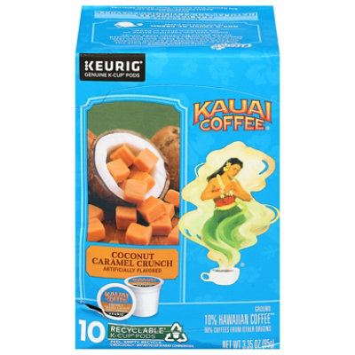 Kauai Single Serve 10 Count Coconut Caramel Crunch K-cup - 3.35 OZ - Image 3