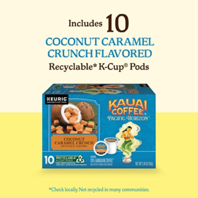 Kauai Single Serve 10 Count Coconut Caramel Crunch K-cup - 3.35 OZ - Image 5
