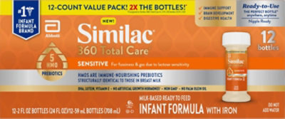 Similac 360 Total Care Sensitive 2 Ounce Bottle Nipple - 2 FZ - Image 2