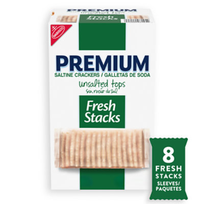 Premium Crackers Unsalted 14.2oz - 14.2 OZ - Image 2