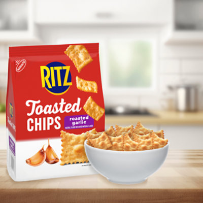 Ritz Toasted Chips Roasted Garlic 8.1oz - 8.1 OZ - Image 5