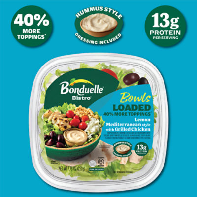 Bonduelle Bistro Loaded Bowl Lemon Mediterranean with Chicken - 7.75 OZ - Image 2