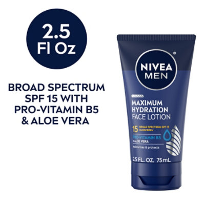 Nivea Men Max Hydration Face Lotion Spf15 - 2.5 FZ - Image 1