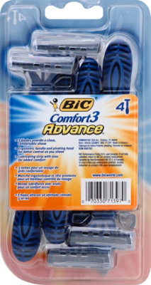 Bic Comfort 3 Advance 4 Pk - Men's Disposable Shaver - 4 CT - Image 4