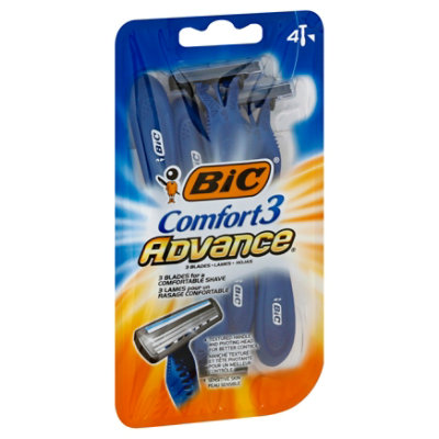 Bic Comfort 3 Advance 4 Pk - Men's Disposable Shaver - 4 CT - Image 1