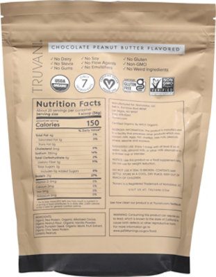 Truvani Plant Protein Powder Chocolate - 23.63 OZ - Image 6