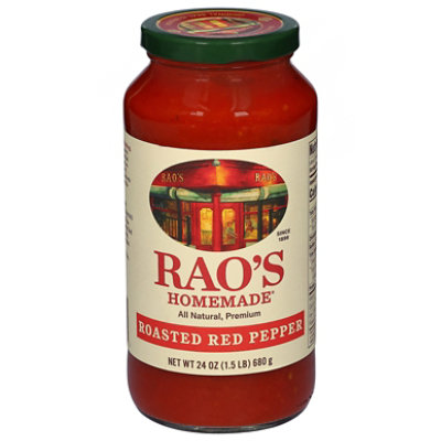 Raos Sauce Roasted Red Pepper - 24 OZ - Image 1
