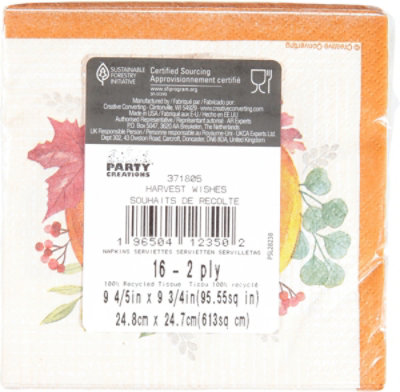 Harvest Wish Bev Napkin - 16 CT - Image 4