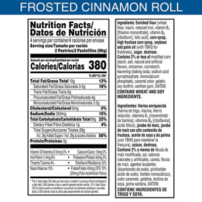 Kelloggs Pop Tarts Cinnamon Roll 13.5oz - 13.5 OZ - Image 2