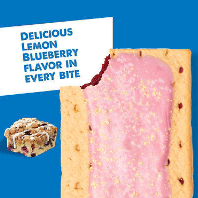 Pop-Tarts Toaster Pastries Frosted Lemon Blueberry Crumble Breakfast Foods 8 Count - 13.5 Oz - Image 2