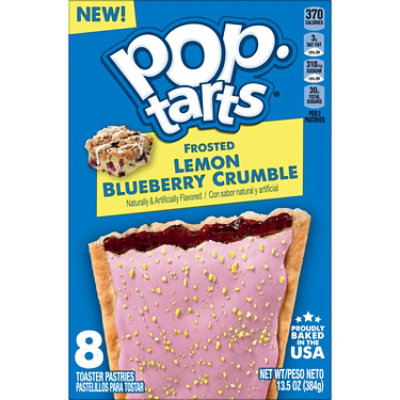 Pop-Tarts Toaster Pastries Frosted Lemon Blueberry Crumble Breakfast Foods 8 Count - 13.5 Oz - Image 5