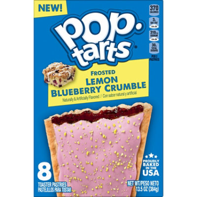 Pop-Tarts Toaster Pastries Frosted Lemon Blueberry Crumble Breakfast Foods 8 Count - 13.5 Oz - Image 6