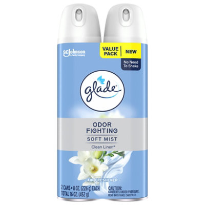 Glade Air Freshener Soft Mist Aerosol, Clean Linen - 2-8 Oz - 2-8 OZ - Image 2