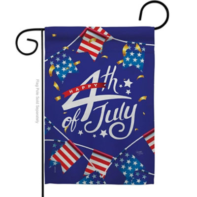 Breeze Decor - G161100-BO 13 x 18.5 in. 4th of July American Fourth Vertical Garden Flag with Double-Sided House Decoration Banner Yard Gift - Image 1