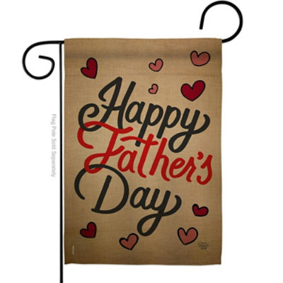 Ornament Collection - Happy Fathers Day Family Father 13 x 18.5 in. Double-Sided Decorative Vertical Garden Flags for House Decoration Banner Yard Gift - Image 1