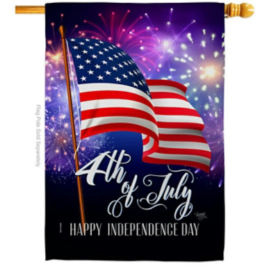 GardenControl - 28 x 40 in. 4th of July Americana Double-Sided Vertical Decoration Banner House & Garden Flag - Yard Gift - Image 1