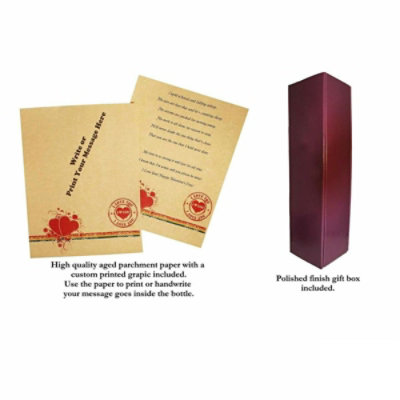 Invitation In A Bottle - Letter in Bottle Gift-Bottle Kit, Clear - Image 1