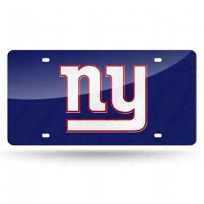 Rico Industries - RIC- New York Giants NFL Laser Cut License Plate Cover Colored - Image 1