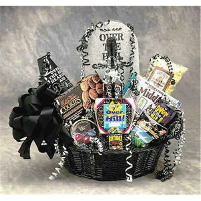 Gift Basket Drop Shipping - Over The Hill Birthday Gift Basket - Medium - Image 1