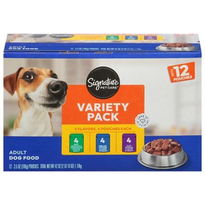 Signature Pet Care Dog Food Variety Pack Pouch 12 Pk - 3.5 Oz - 12-3.5 OZ - Image 2