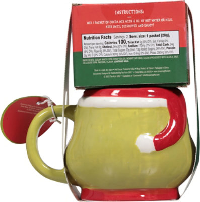Ten Acre Gifts Grinch Figural Mug And Cocoa Gift Set - Each - Image 5