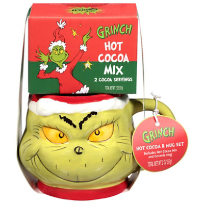 Ten Acre Gifts Grinch Figural Mug And Cocoa Gift Set - Each - Image 1