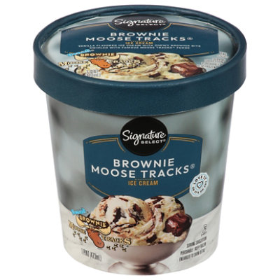 Signature Select Ice Cream Brownie Moose Tracks 1 Pt - 1 PT - Image 2