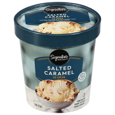 Signature Select Ice Cream Salted Caramel 1 Pt - 1 PT - Image 2