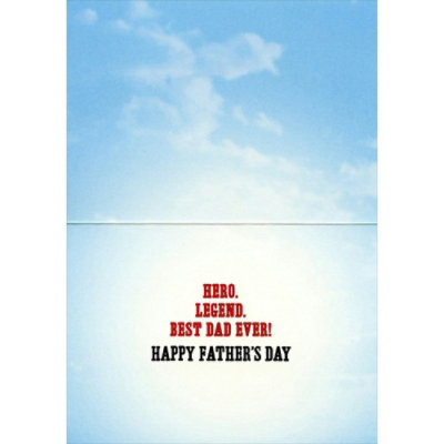 Dog With Straw Hat Funny Father's Day Card - Image 2