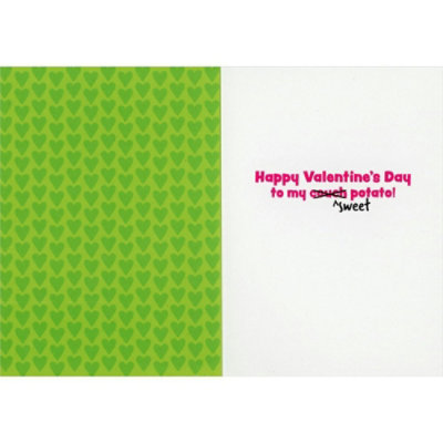 Dog Couple Resting on Pillow Cute Pug and Bulldog Romantic Valentine's Day Card - Image 2