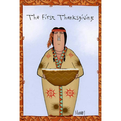 First Thanksgiving Humorous : Funny Thanksgiving Card - Image 1