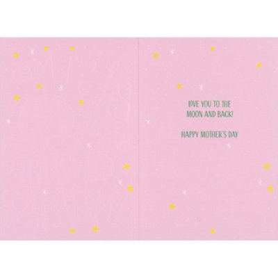 Best Mom in the Whole Universe Mother's Day Card for Mom - Image 2