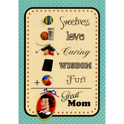 Sweetness, Love, Caring Mom Mother's Day Card - Image 1