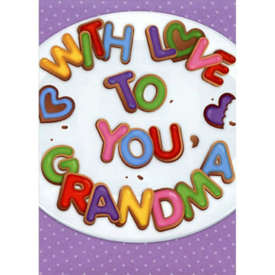 With Love Cookies: Grandma Mother's Day Card - Image 1