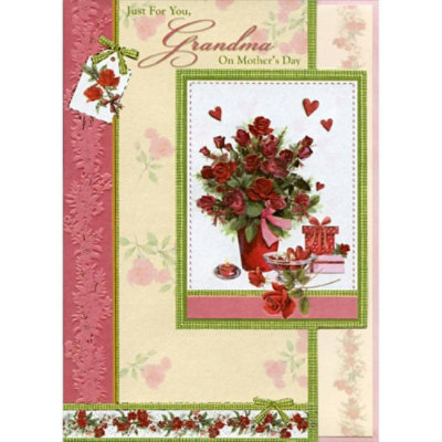 Die Cut Overlapping Frames: Grandma Mother's Day Card - Image 1