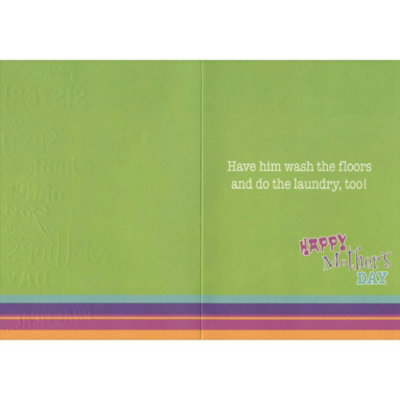 Sexy Hunk: Sister Mother's Day Card - Image 2