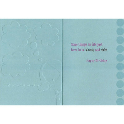 Woman Thinking : Coffee, Chocolate, Men Funny : Humorous Feminine Birthday Card for Her : Woman : Women - Image 2