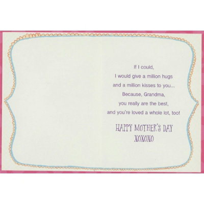 Small Bear Hugging Grandma Bear Wearing Yellow Dress Juvenile Mother's Day Card for Grandma from Young Child : Kid - Image 2