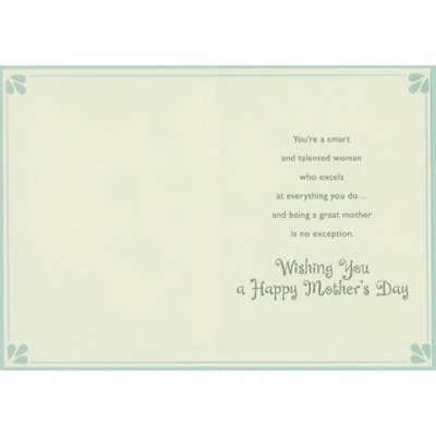 You Have Always Made Our Family Proud: Blue Foil Border and Corner Accents Mother's Day Card for Granddaughter - Image 2