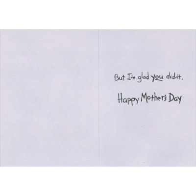 Mom Escapes Through Window Funny Mother's Day Card for Mom - Image 2